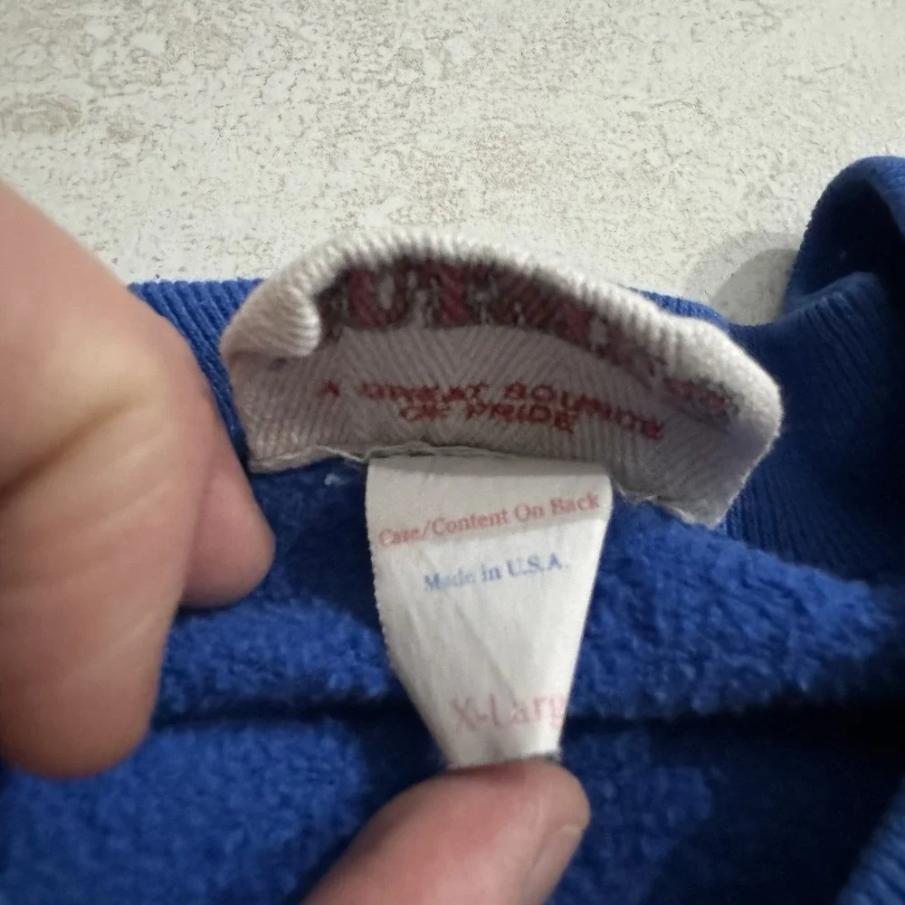 Vintage Chicago‎ Cubs Sweatshirt Mens XL Blue Nutmeg Don Zimmer Crewneck 1989